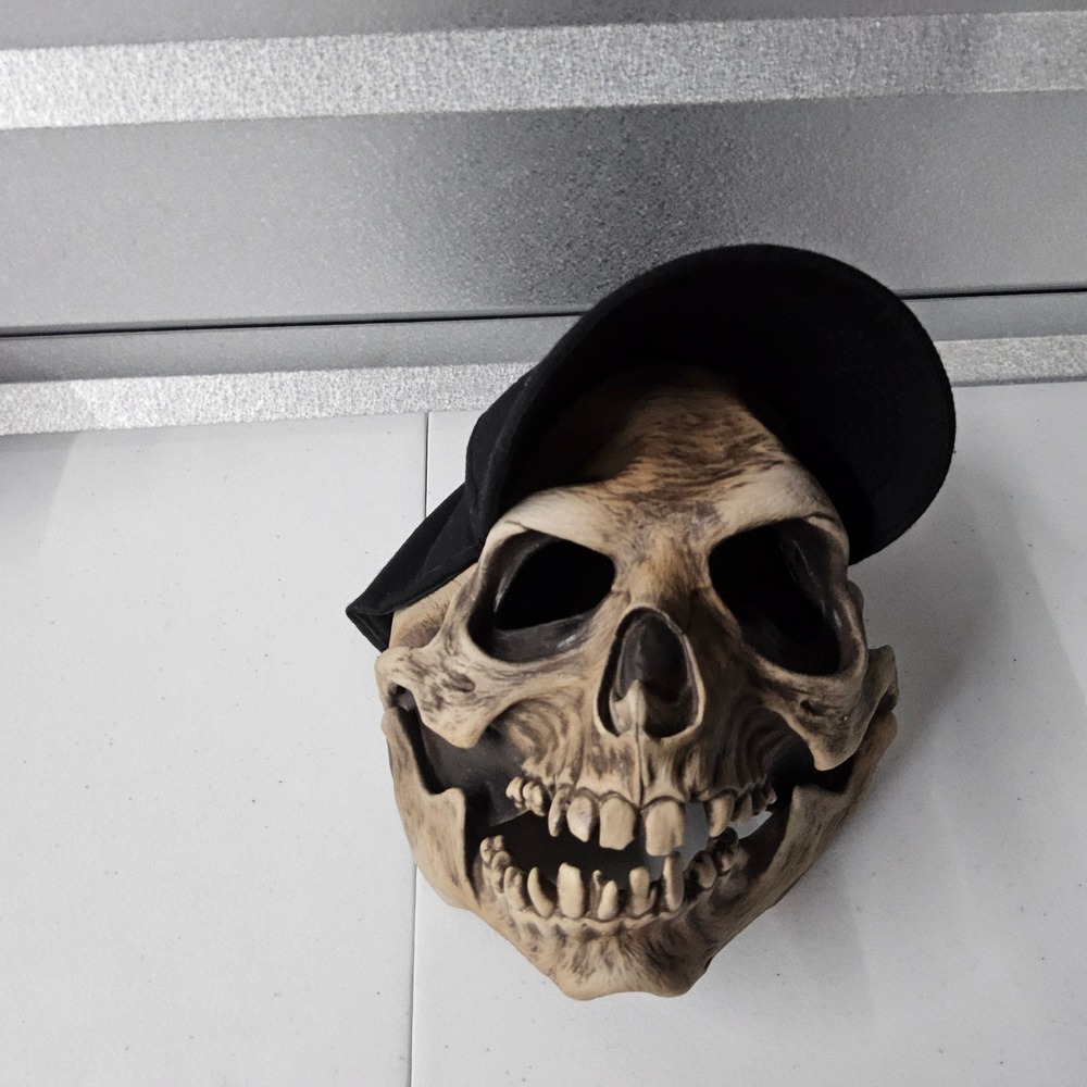 Spirit Halloween Mask Skull with Hat‎ Costume Cosplay Scary
